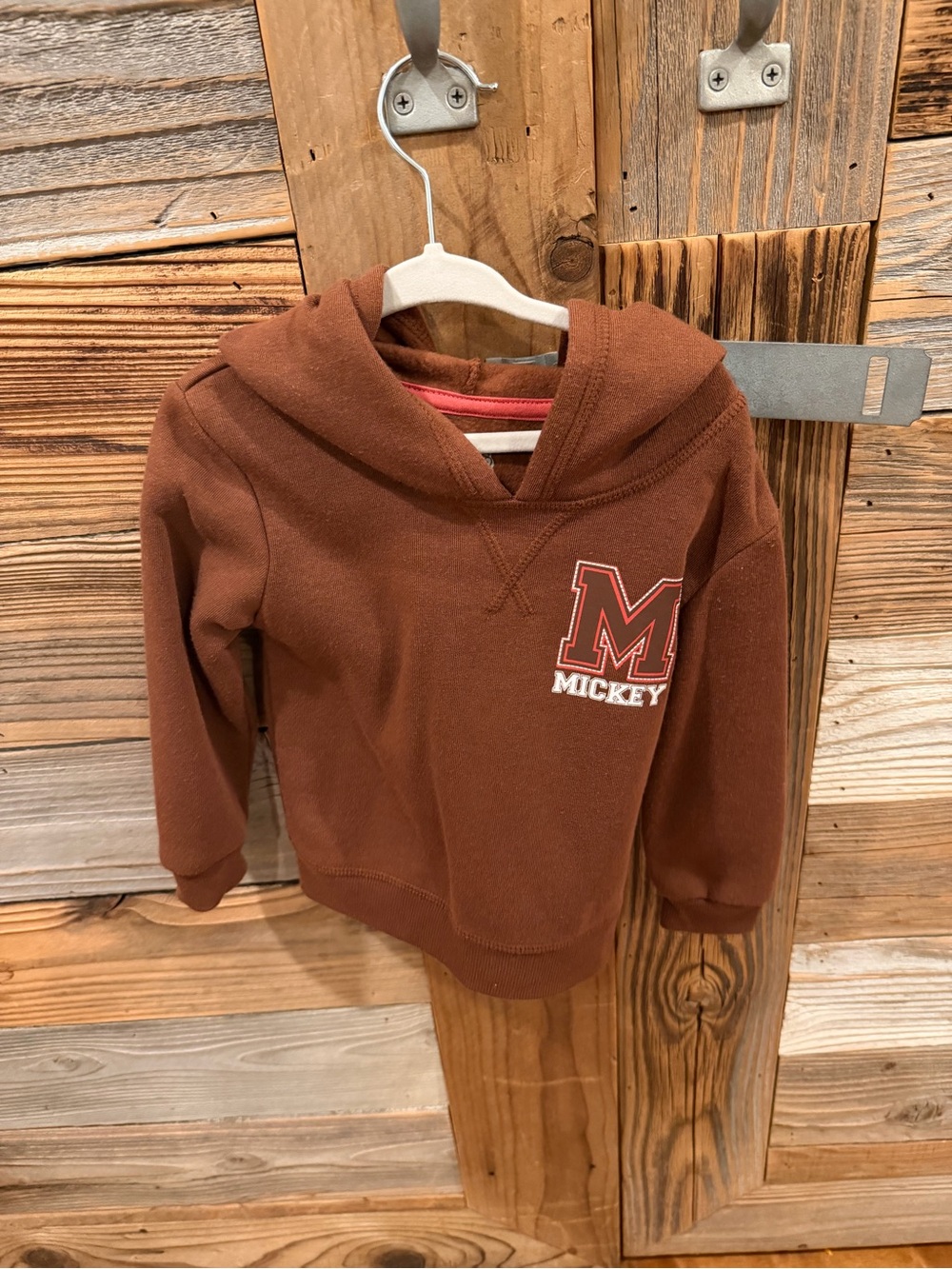 Kids' Brown Pullover Hoodie - Mickey & Friends